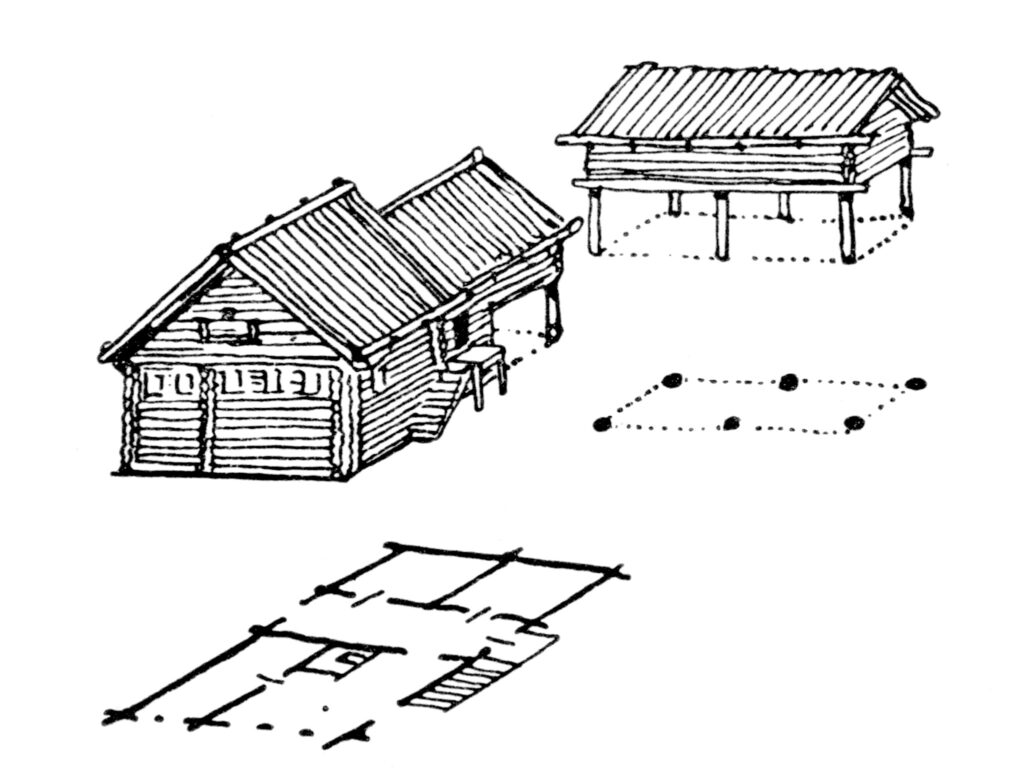 Uljaskan talon piirustukset